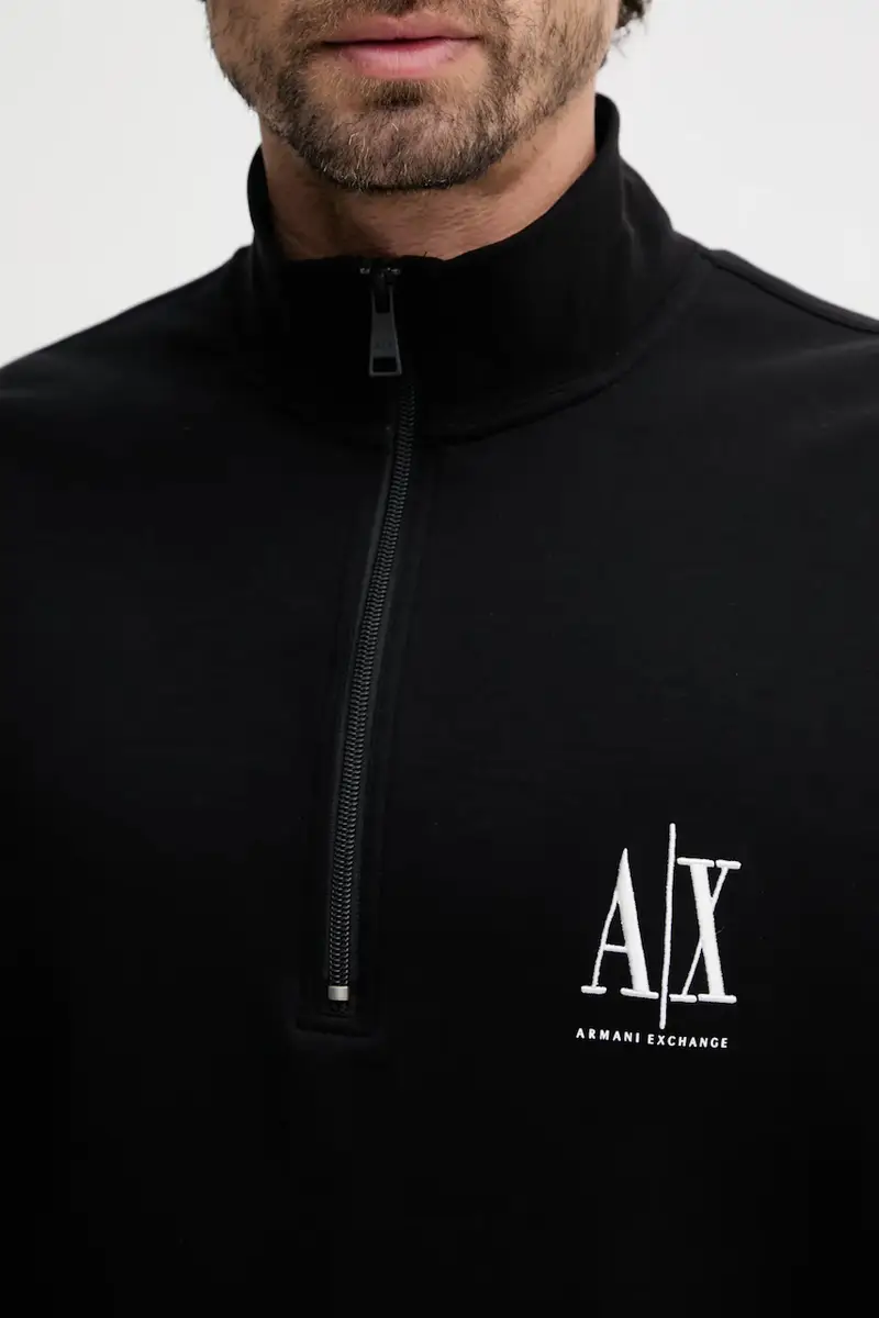 Armani Exchange Maglia nera miniatura 5