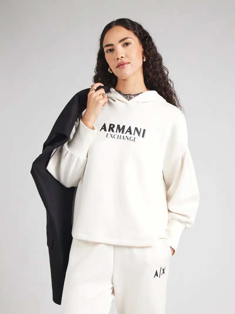 Felpa nero / offwhite miniatura 2