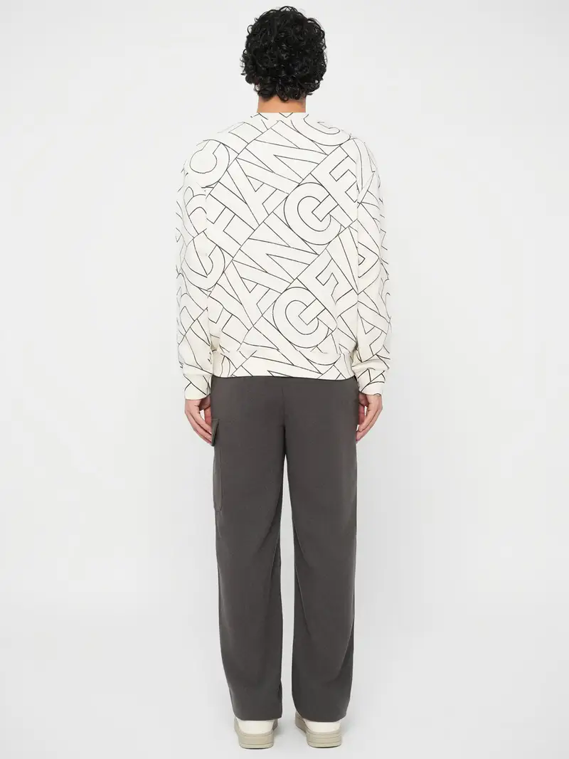 Felpa nero / offwhite miniatura 3