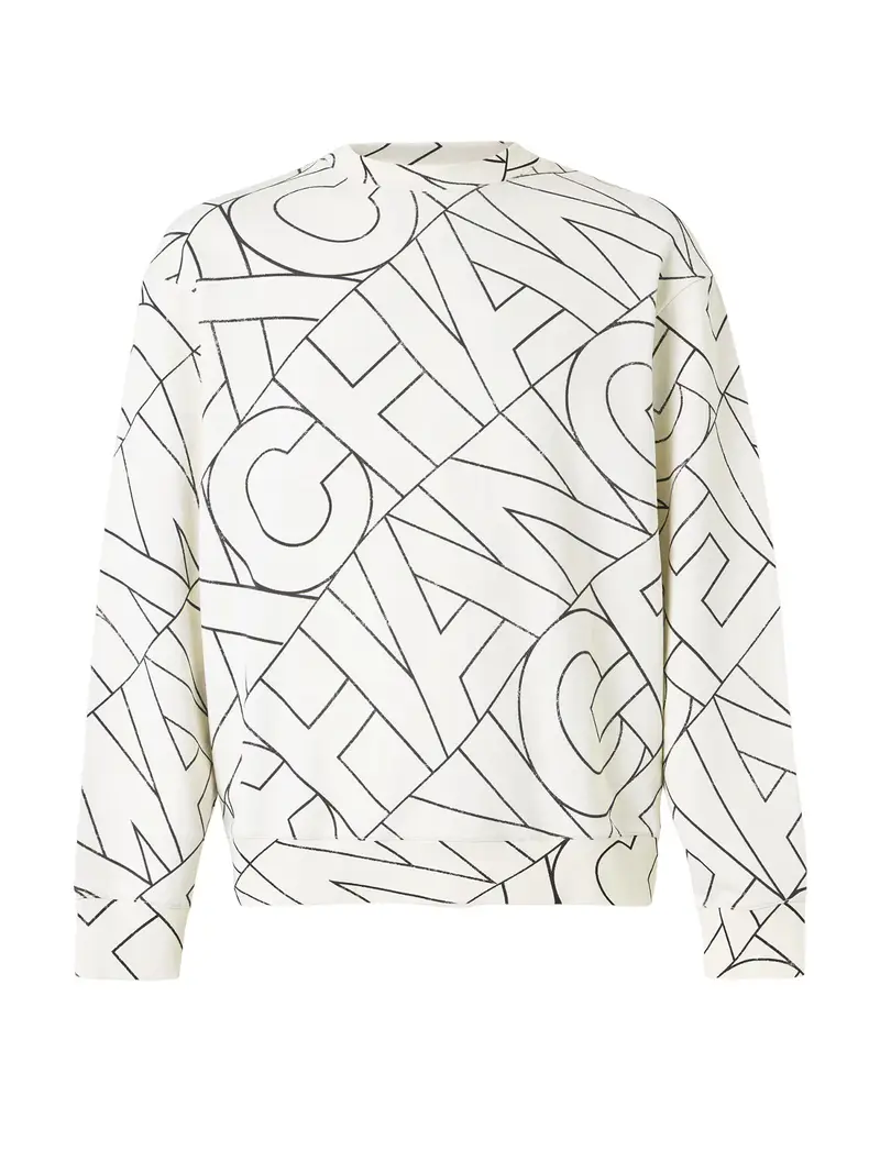 Felpa nero / offwhite