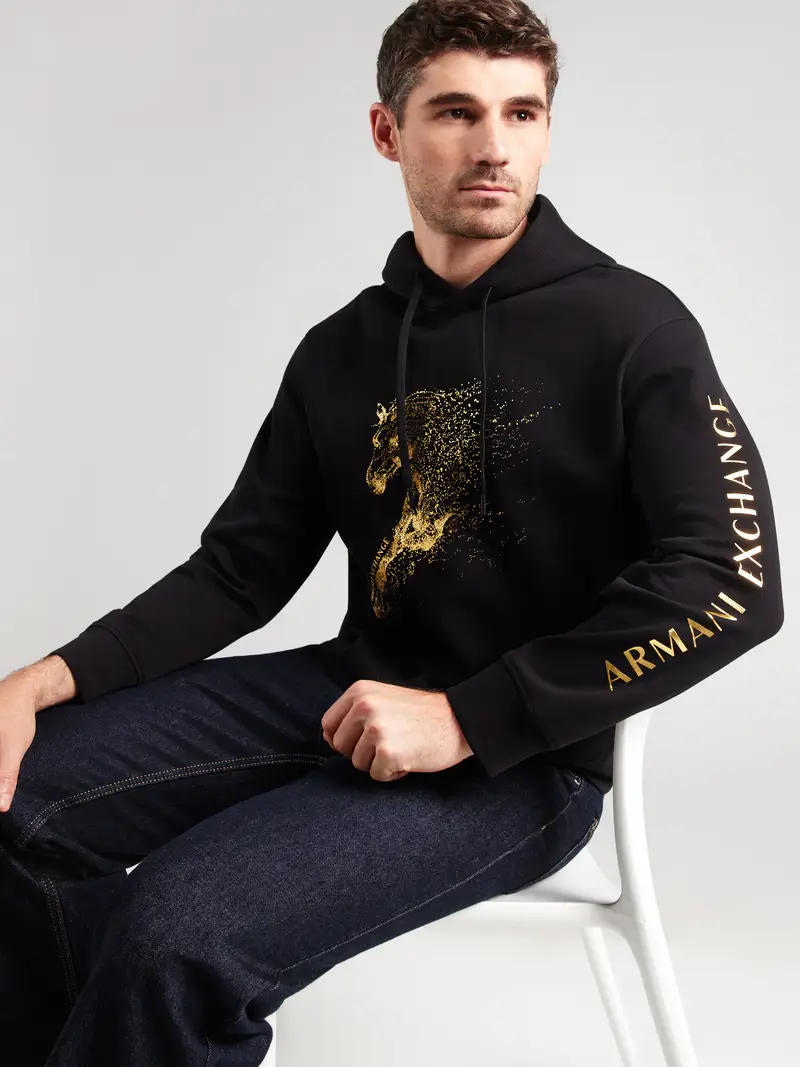 Felpa oro / nero miniatura 2