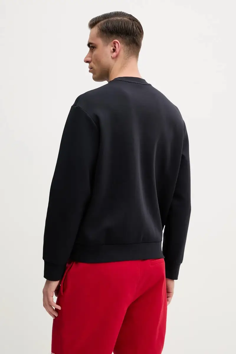 felpa uomo colore blu navy con applicazione XM000460 AF10818 miniatura 3