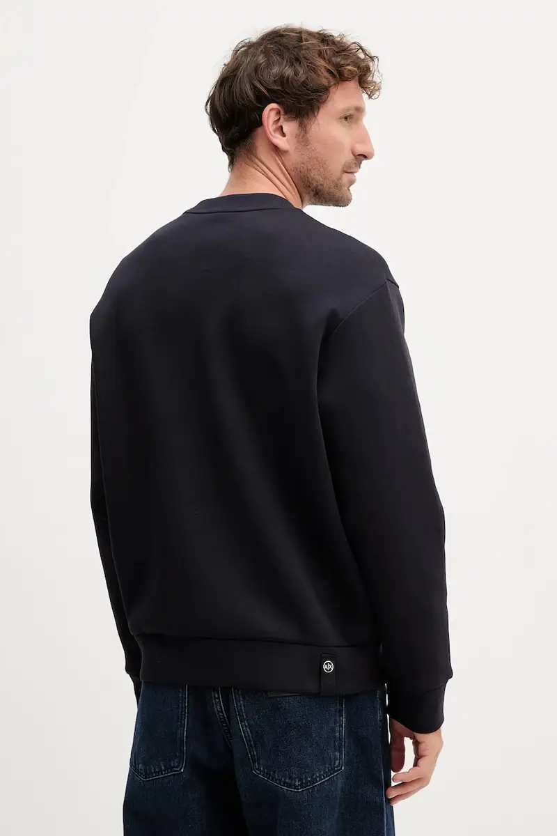 felpa uomo colore blu navy XM000982 AF10818 miniatura 2