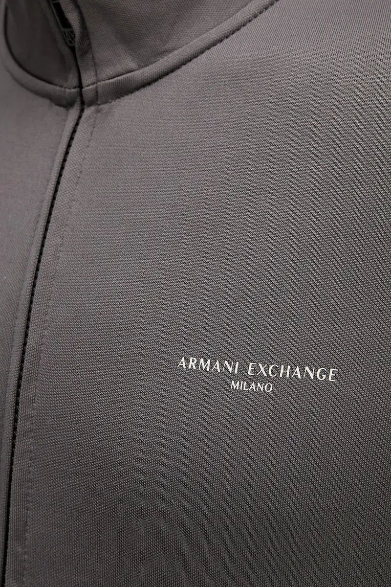 felpa uomo colore grigio con applicazione XM001357 AF16278 miniatura 5