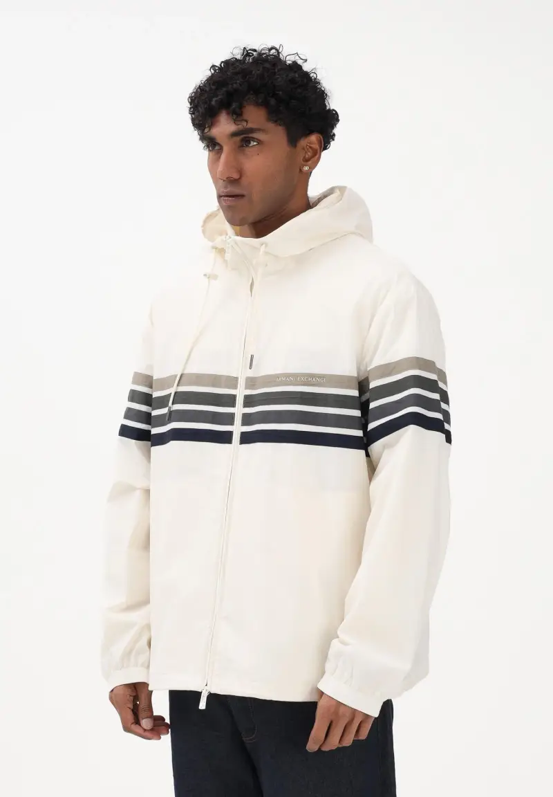 Giacca a vento crema da uomo