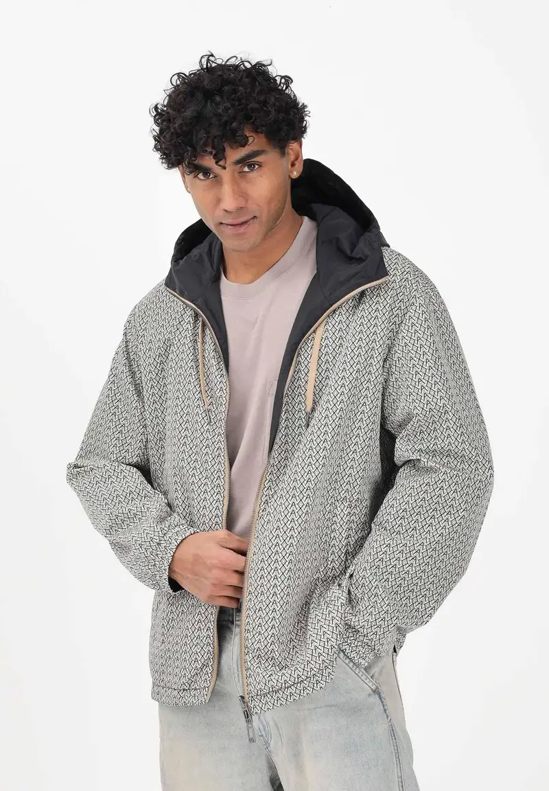 Giacca a vento reversibile multicolore da uomo miniatura 2