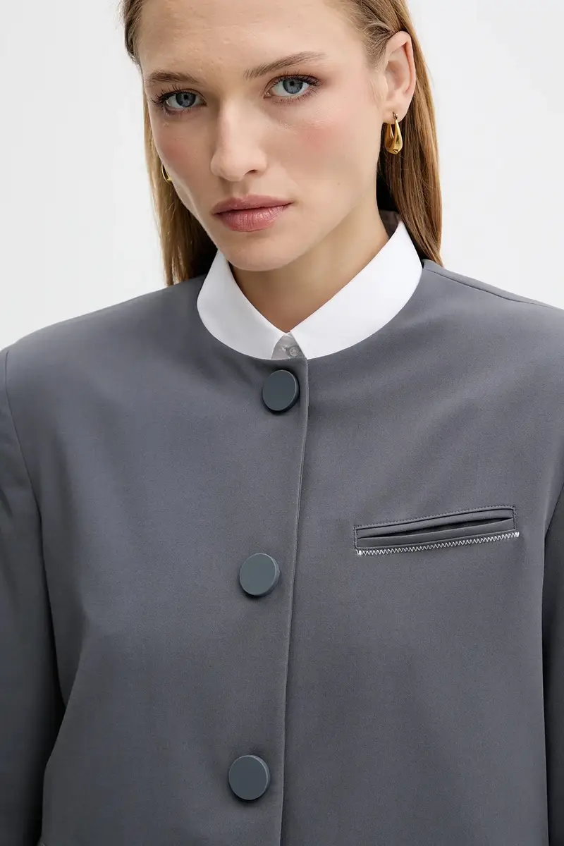 giacca colore grigio XW000656 AF16145 miniatura 4