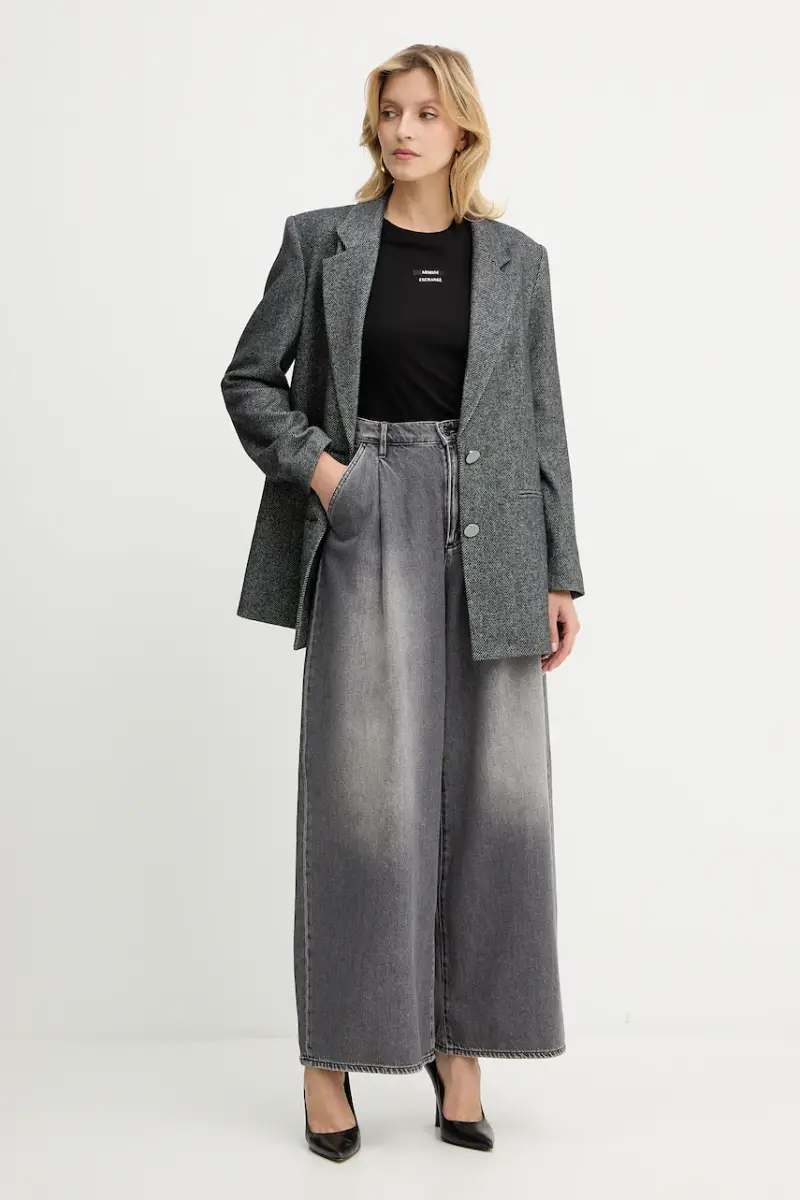 giacca con lana colore grigio XW000693 AF16146 miniatura 2