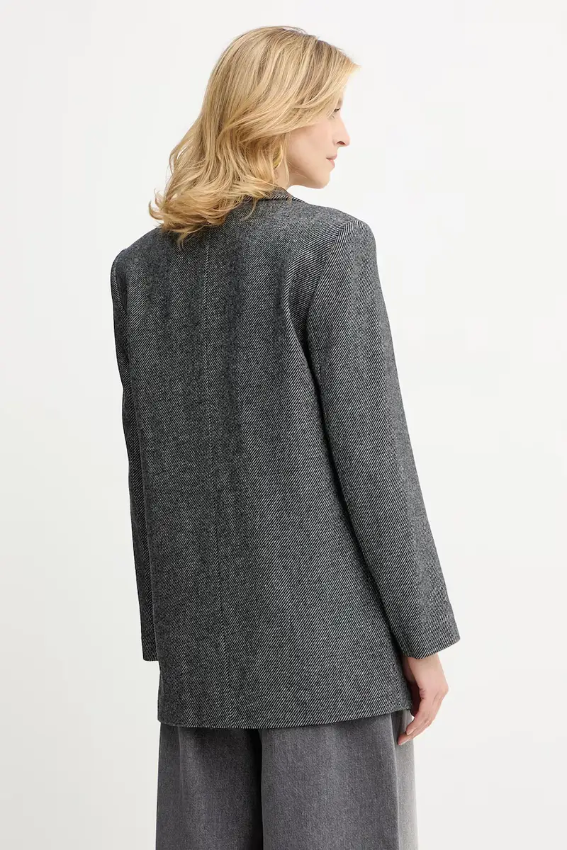 giacca con lana colore grigio XW000693 AF16146 miniatura 3