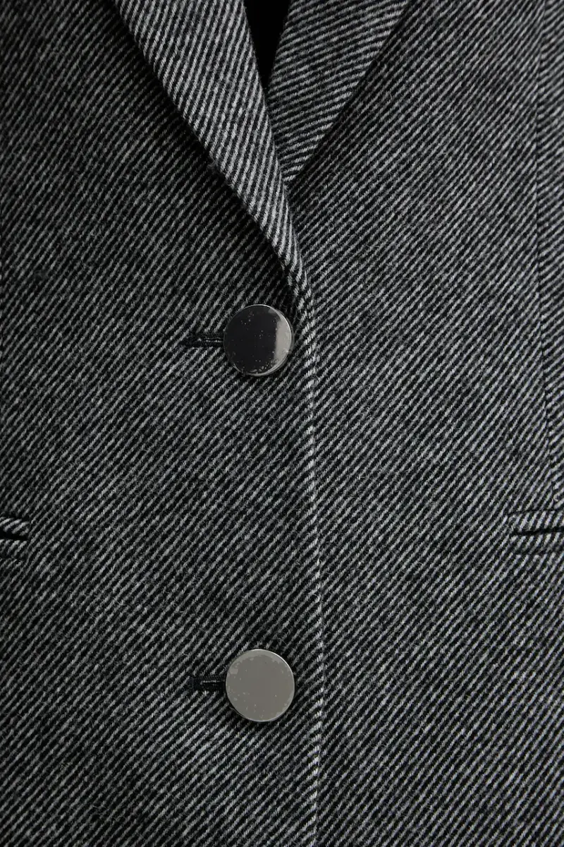 giacca con lana colore grigio XW000693 AF16146 miniatura 5