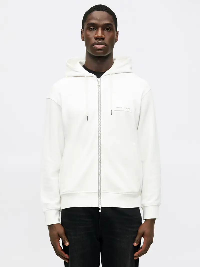 Giacca di felpa avorio miniatura 2