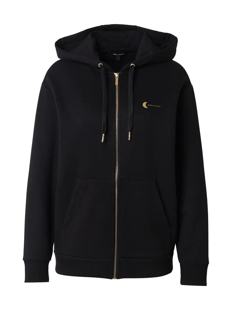 Giacca di felpa mocca / nero