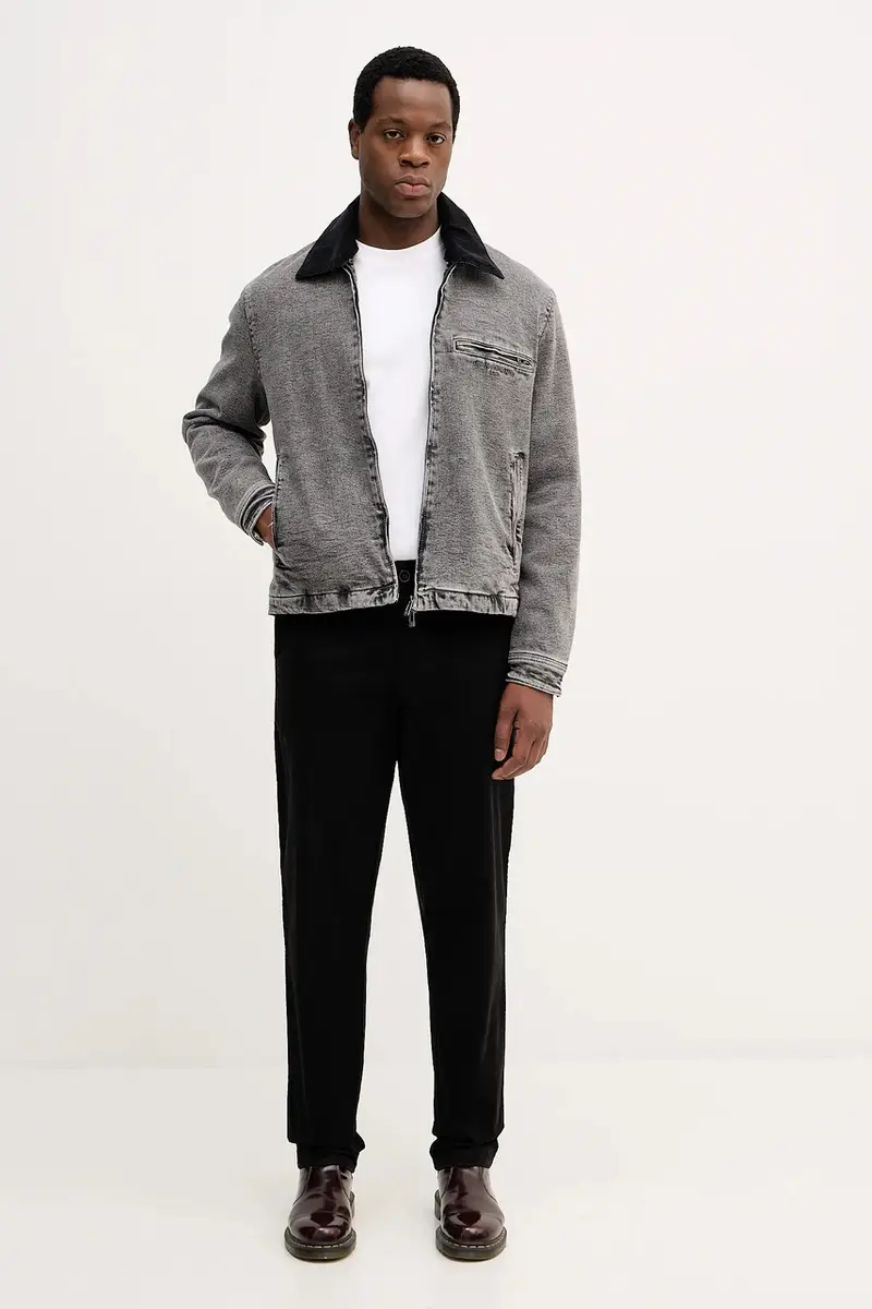 giacca di jeans colore grigio XM001918 AF18827 miniatura 2