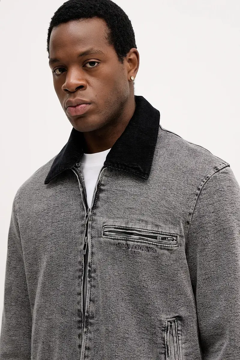 giacca di jeans colore grigio XM001918 AF18827 miniatura 4