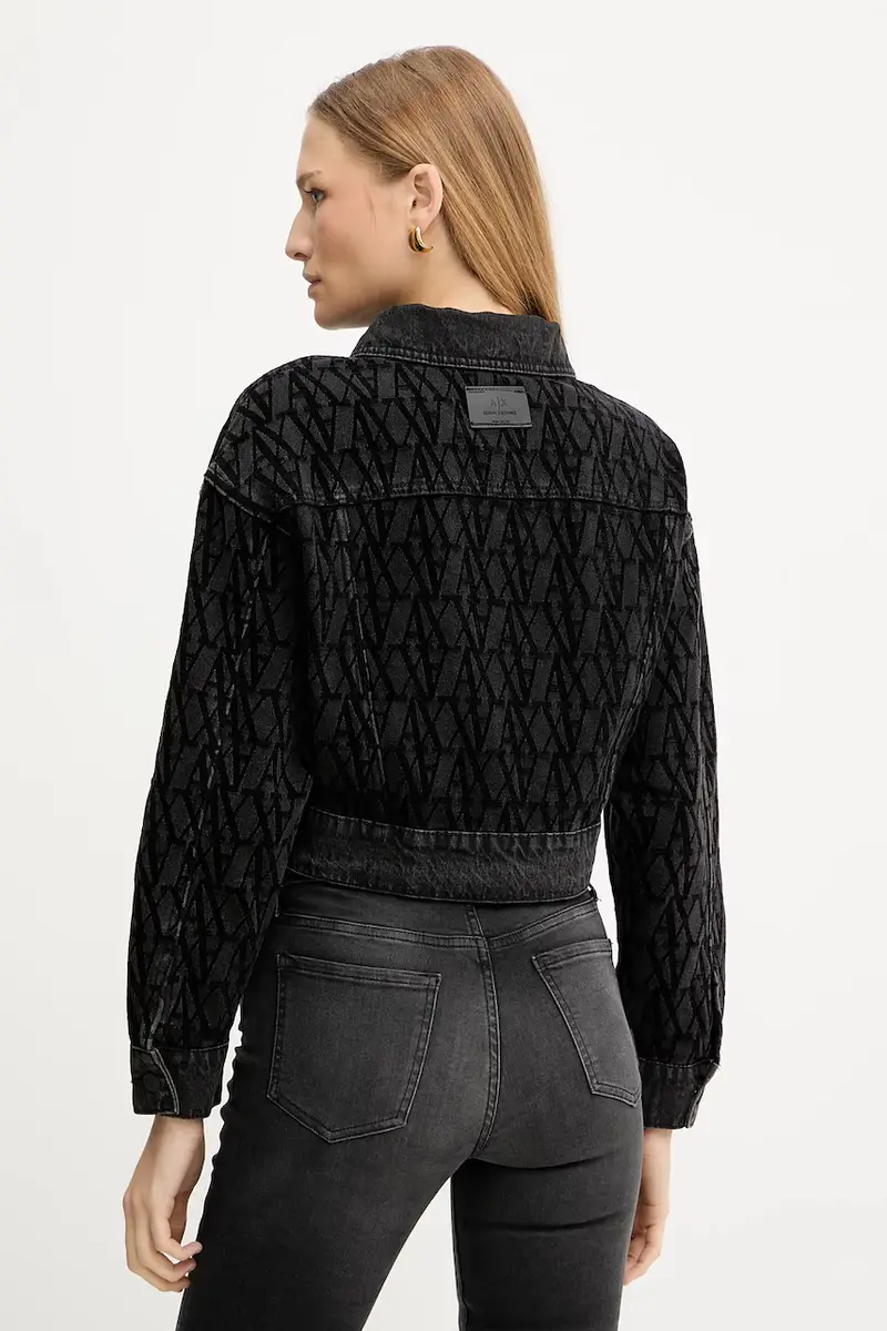 giacca di jeans colore nero XW000819 AF16092 miniatura 3