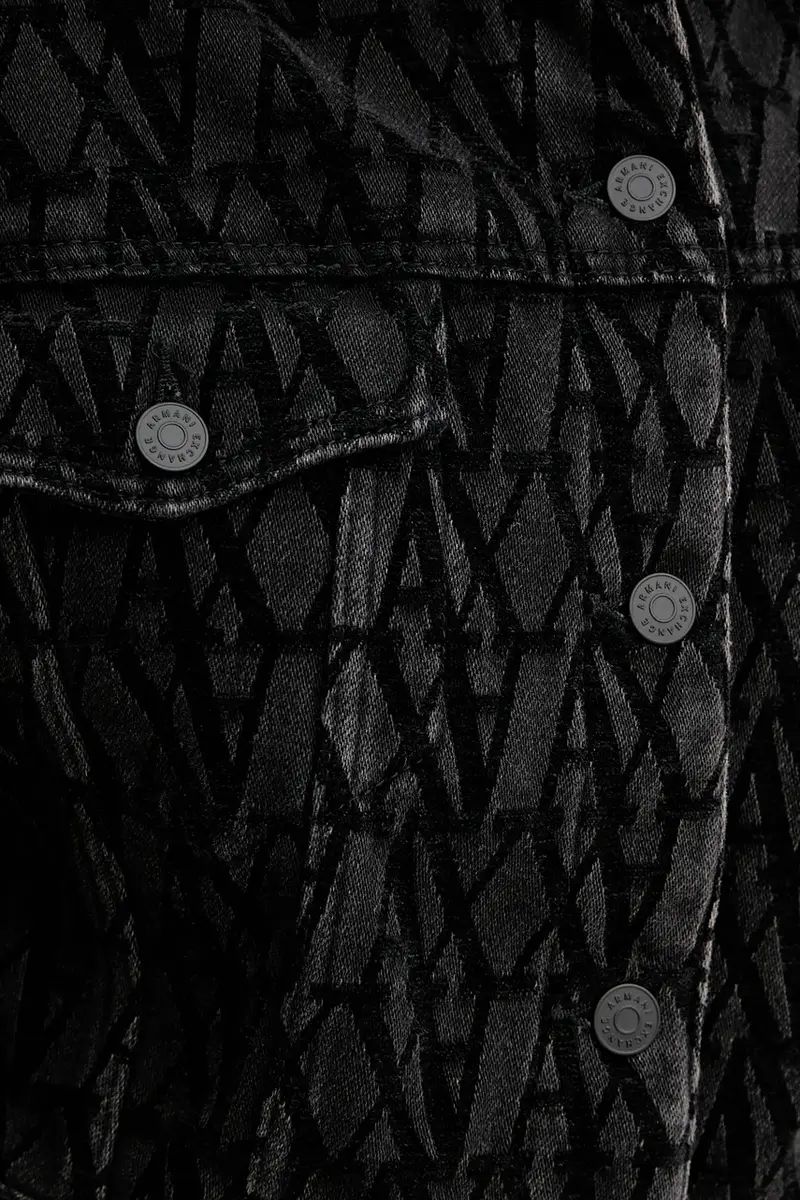 giacca di jeans colore nero XW000819 AF16092 miniatura 5