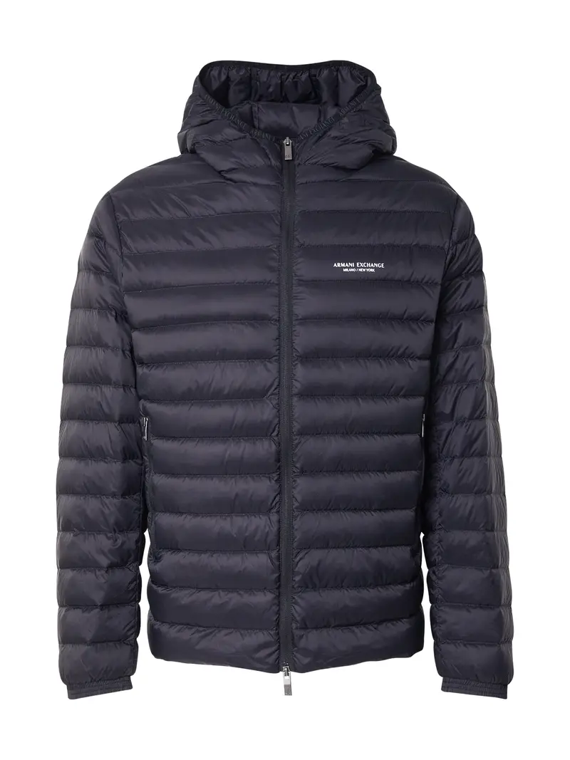 ARMANI EXCHANGE Giacca di mezza stagione  nero / bianco