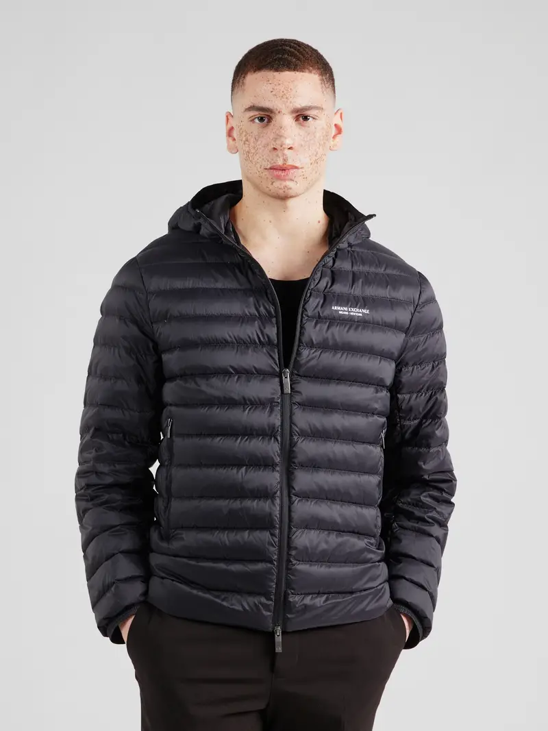 ARMANI EXCHANGE Giacca di mezza stagione nero / bianco miniatura 2