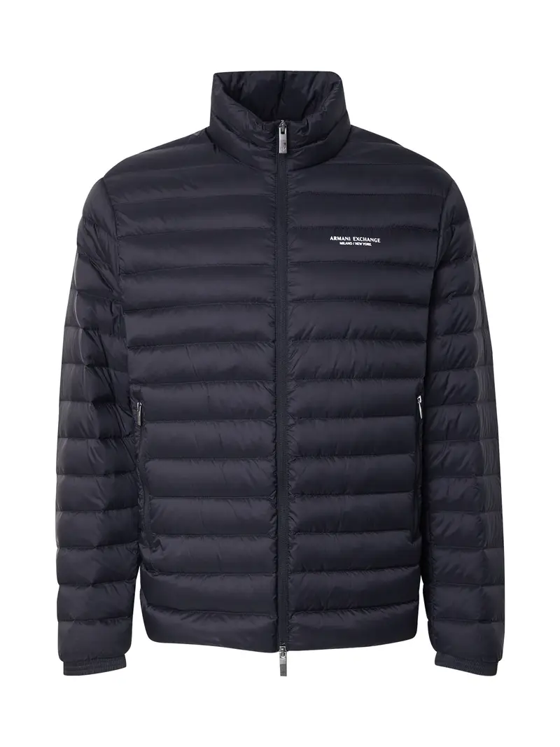 ARMANI EXCHANGE Giacca di mezza stagione  nero / bianco