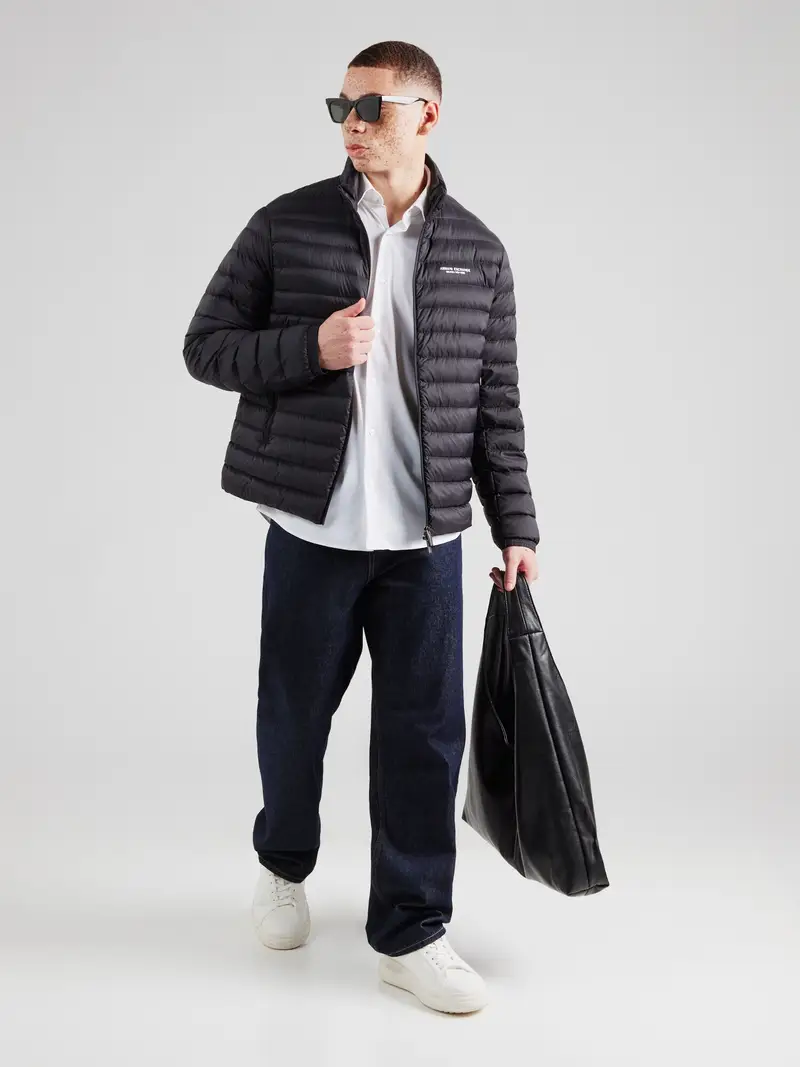 ARMANI EXCHANGE Giacca di mezza stagione nero / bianco miniatura 2