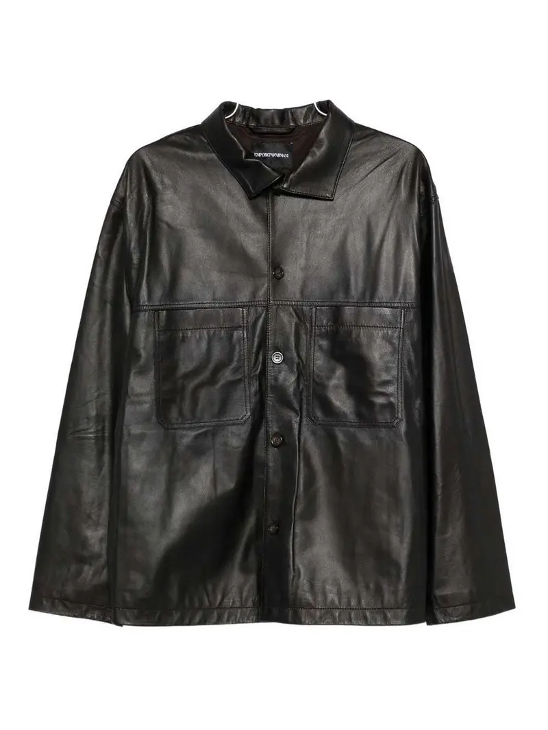 Giacca in pelle Marrone