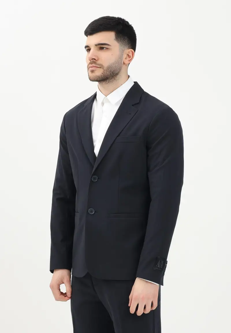 ARMANI EXCHANGE Giacca monopetto blu da uomo