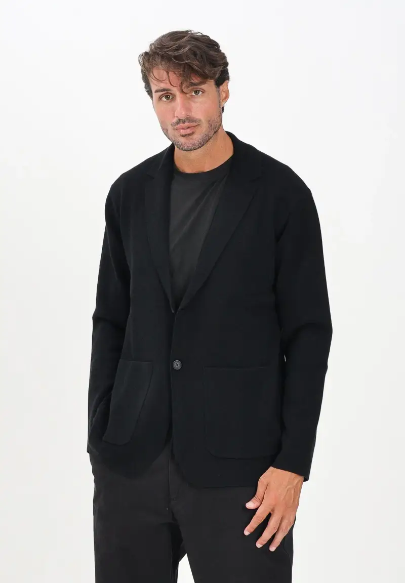 Giacca nera da uomo miniatura 2