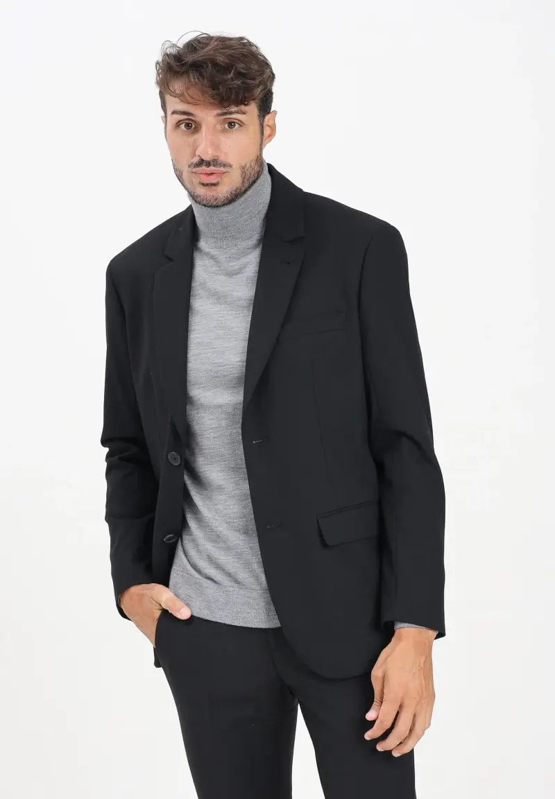 Giacca nera da uomo miniatura 2