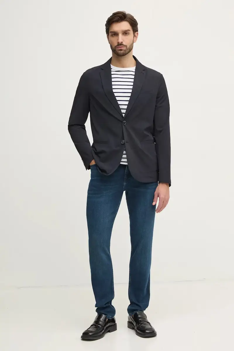 giacca uomo colore blu navy 8NZG49 ZNYZZ miniatura 2