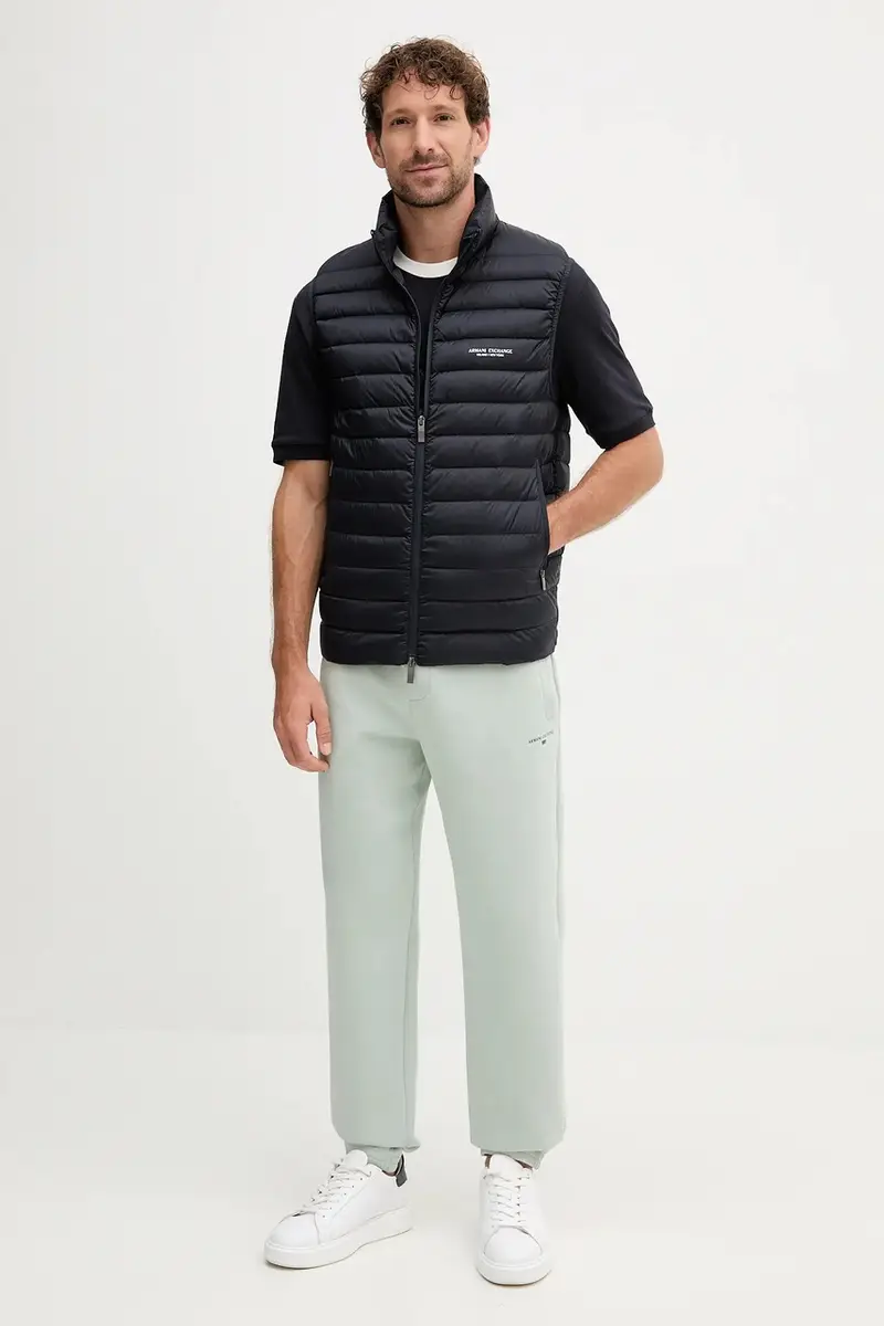 gilet in piuma colore blu navy XM001576 AF16927 miniatura 2