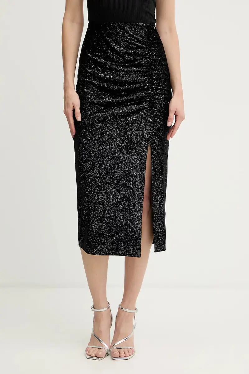 gonna in velluto colore nero XW000791 AF16143