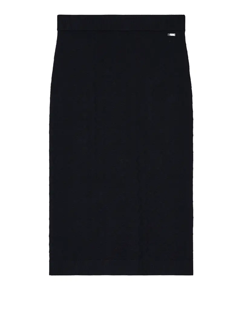 gonna longuette armani exchange da donna - nero