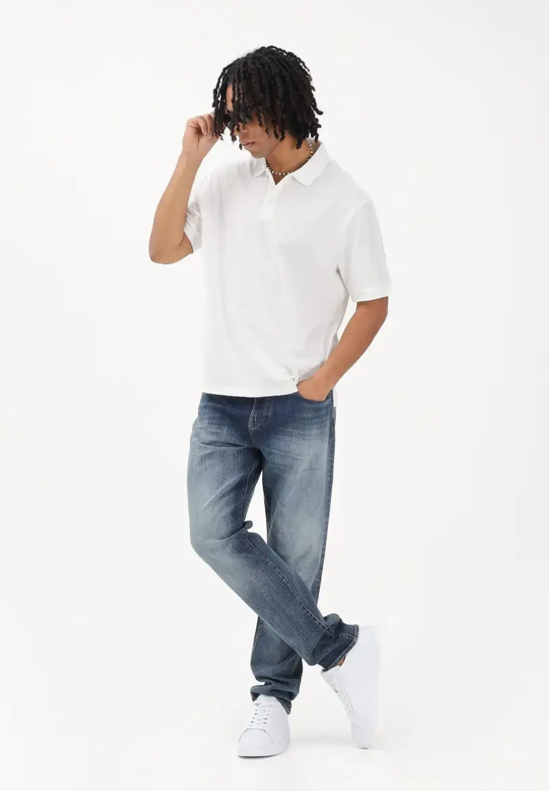 Jeans in denim medio da uomo miniatura 2