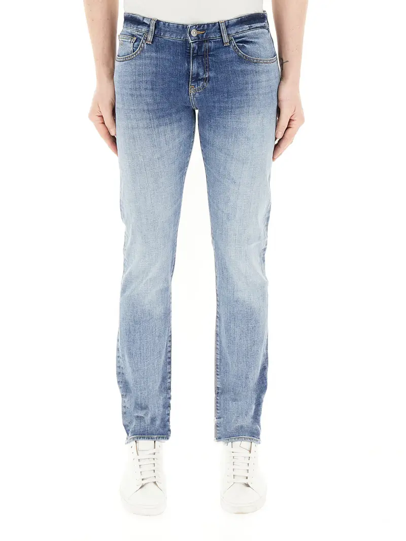 jeans straight armani exchange da uomo - denim