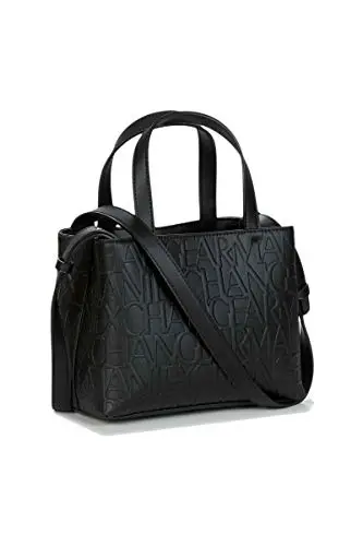 Armani Exchange Liz – Small Open Shopping Tote Nero (Nero – Black), schwarz, Einheitsgröße