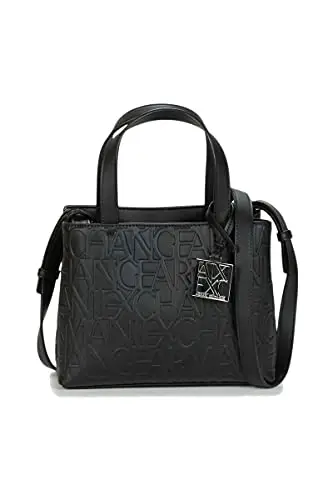 Armani Exchange Liz – Small Open Shopping Tote Nero (Nero – Black), schwarz, Einheitsgröße miniatura 3
