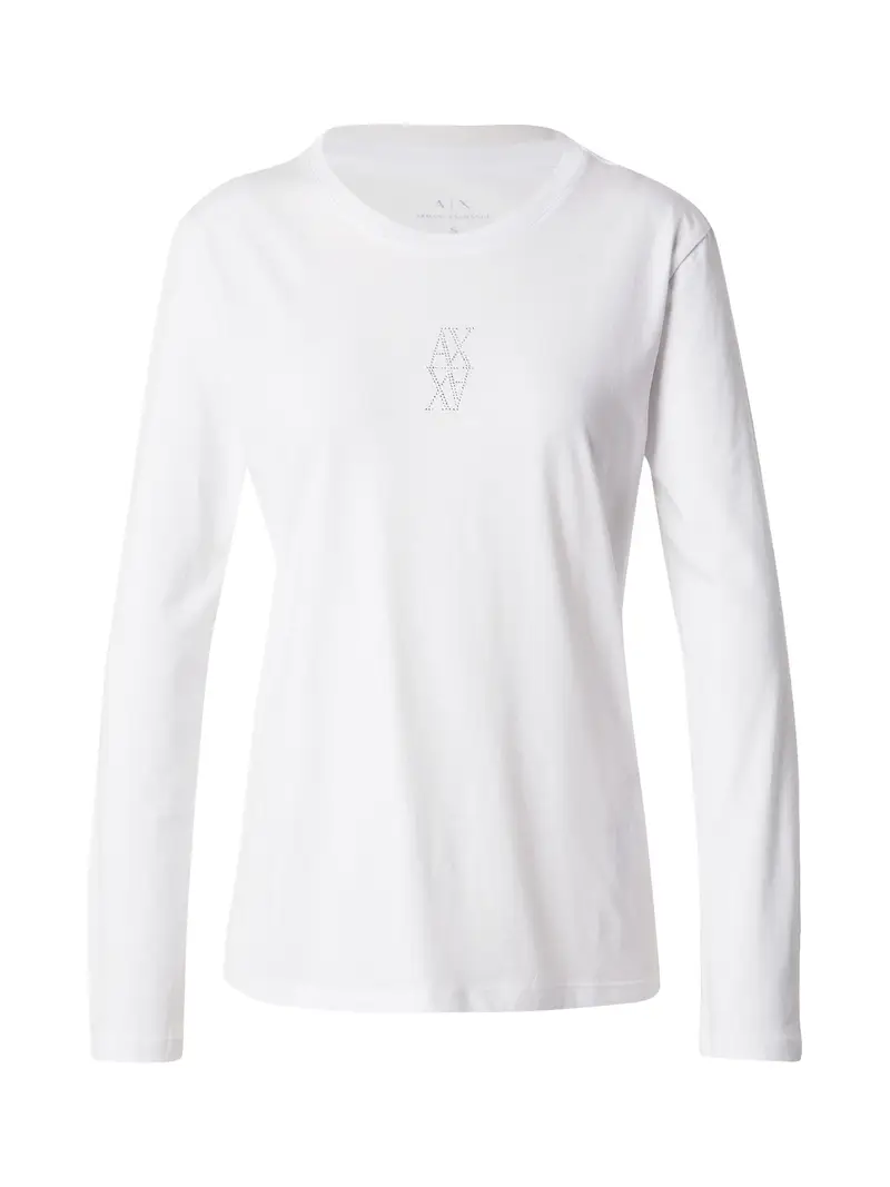 ARMANI EXCHANGE Maglietta  argento / bianco