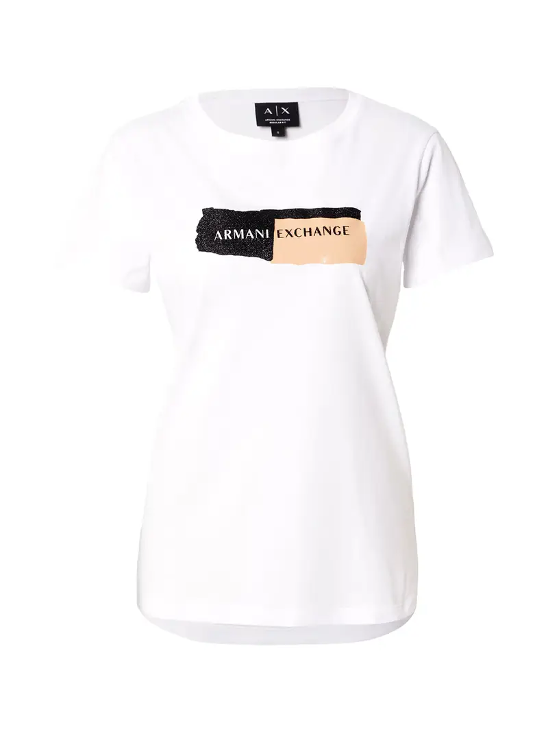 Maglietta beige / nero / bianco