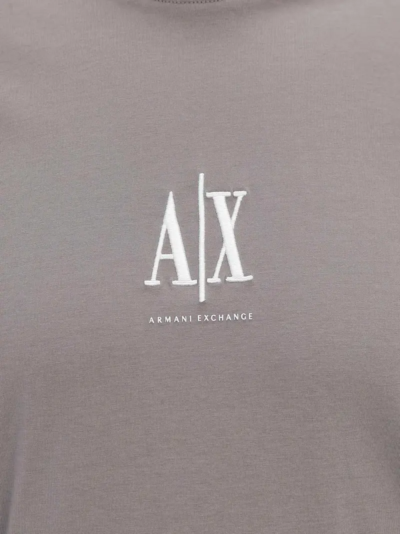 ARMANI EXCHANGE Maglietta beige scuro / bianco miniatura 2