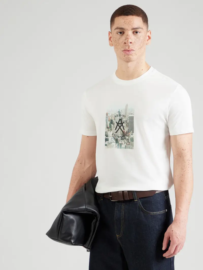 Maglietta blu chiaro / grigio / nero / offwhite miniatura 3