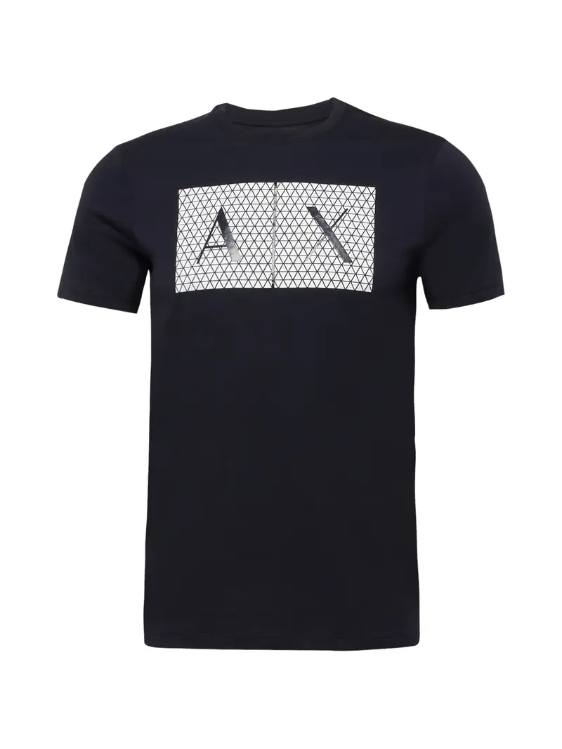 ARMANI EXCHANGE Maglietta  blu scuro / bianco