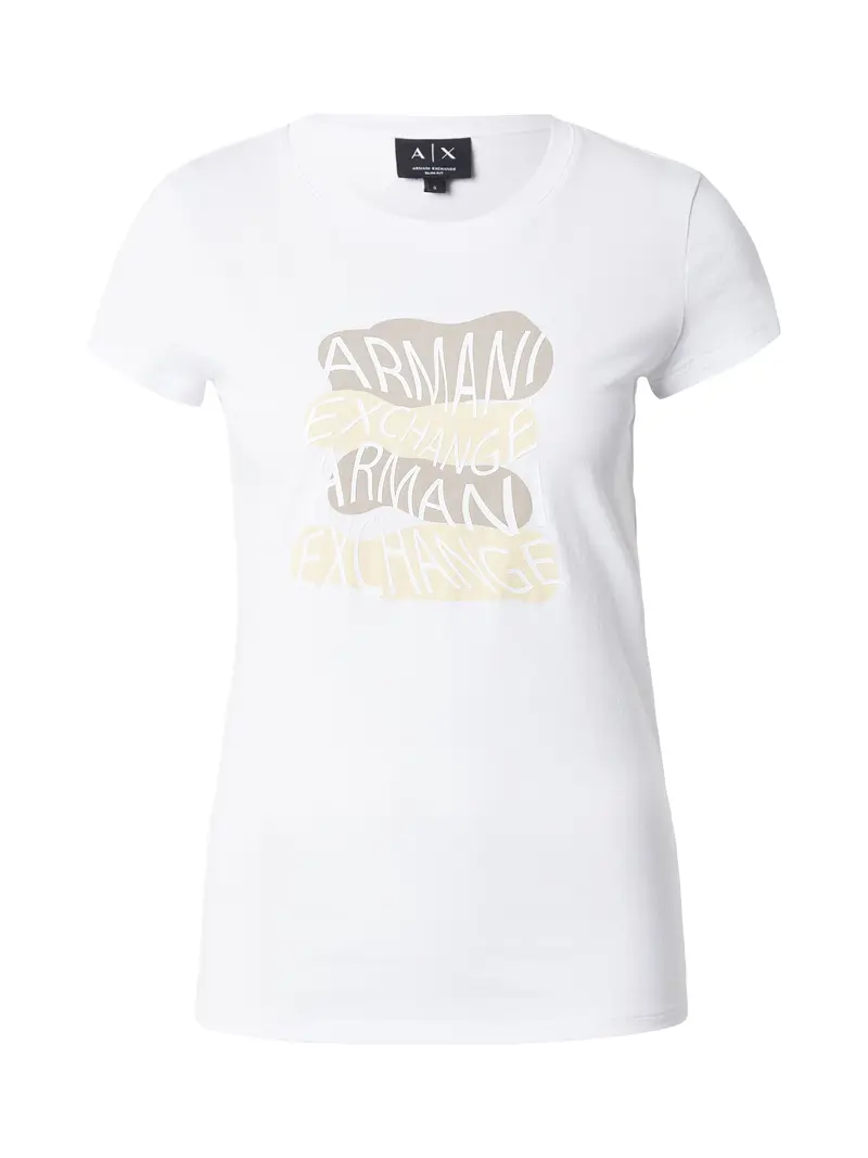 Maglietta camello / écru / bianco