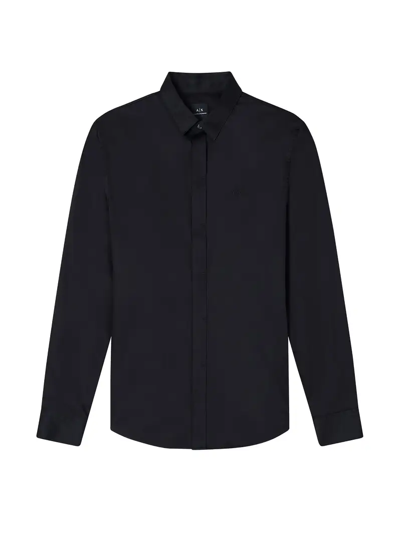 Armani Exchange Maglia da Uomo in Cotone Nero