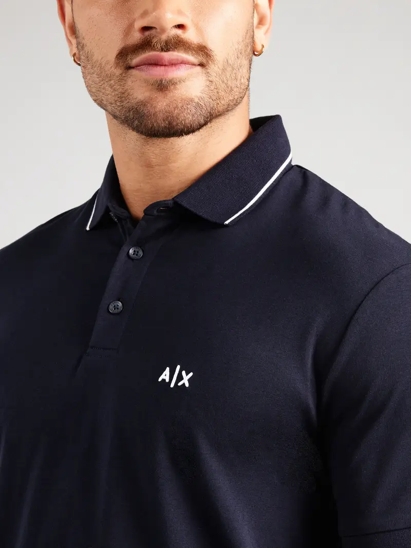 ARMANI EXCHANGE Maglietta navy / bianco miniatura 2