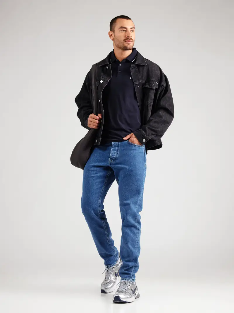 Maglietta navy / bianco miniatura 2