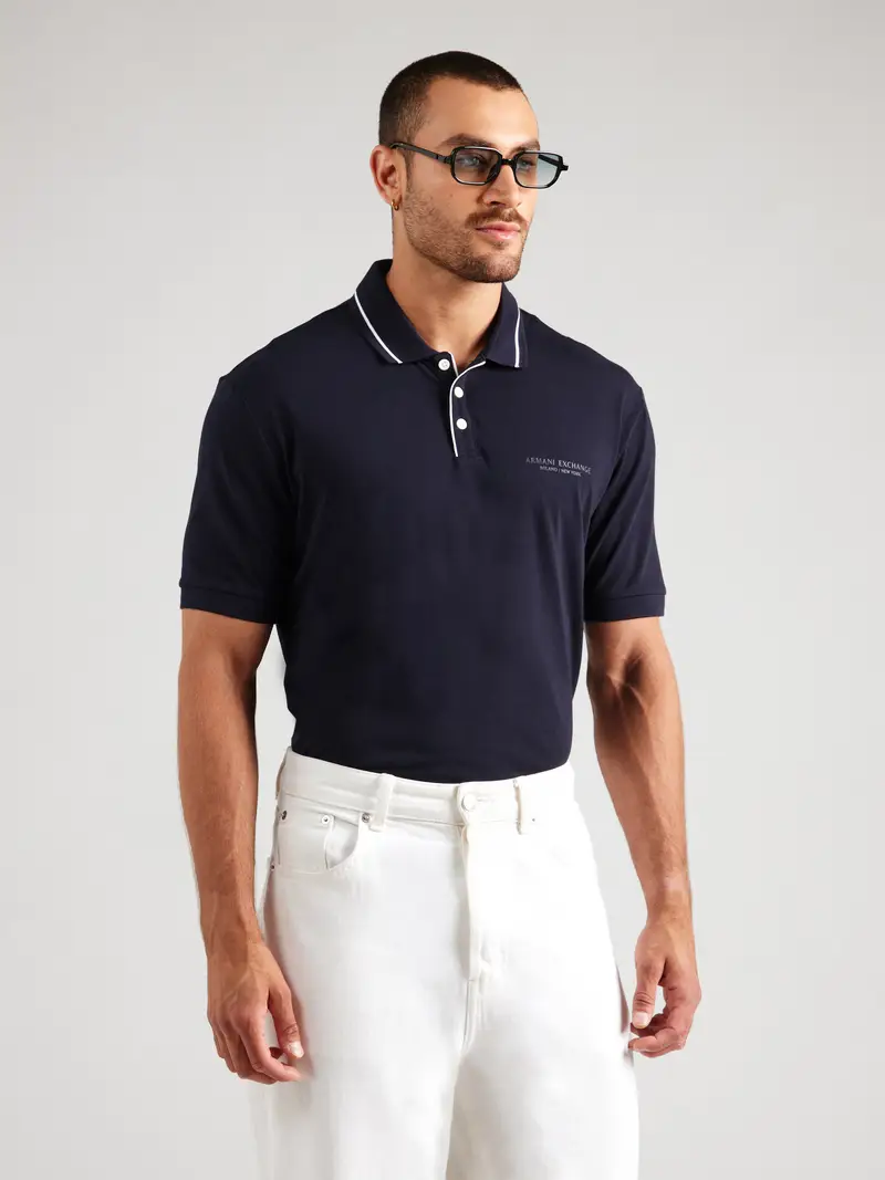 Maglietta navy / bianco miniatura 2