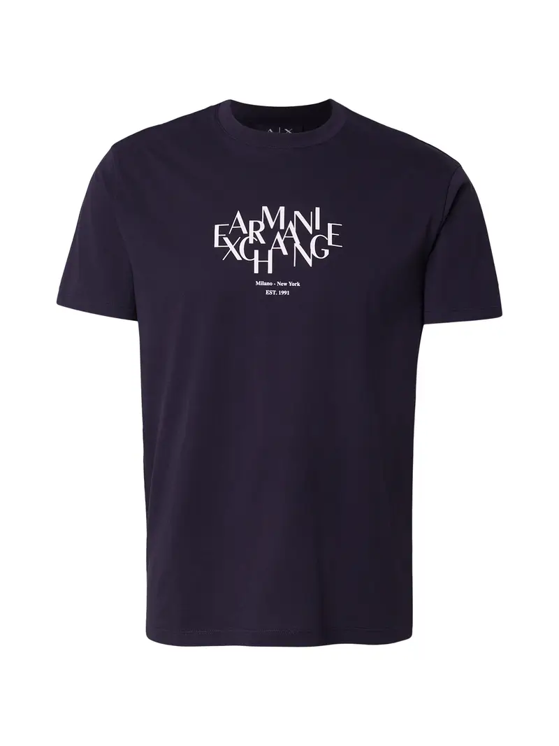 Maglietta navy / bianco