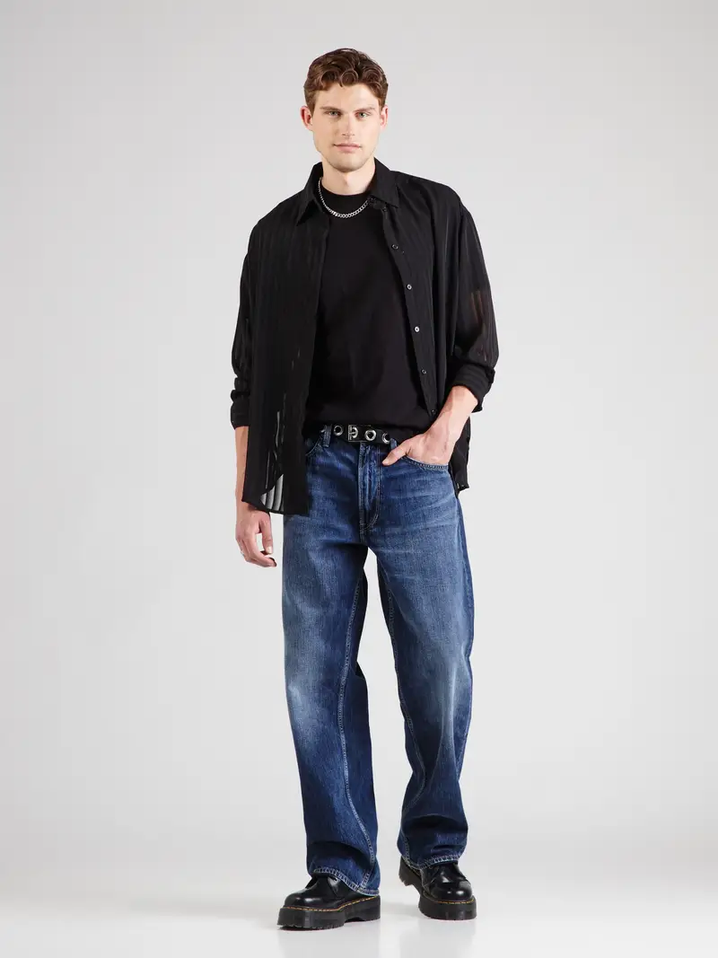 ARMANI EXCHANGE Maglietta nero / bianco miniatura 3