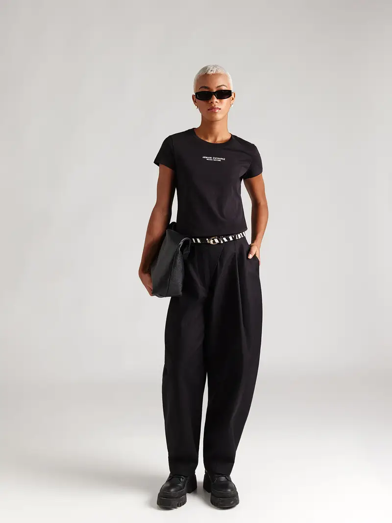 Maglietta nero / bianco miniatura 2