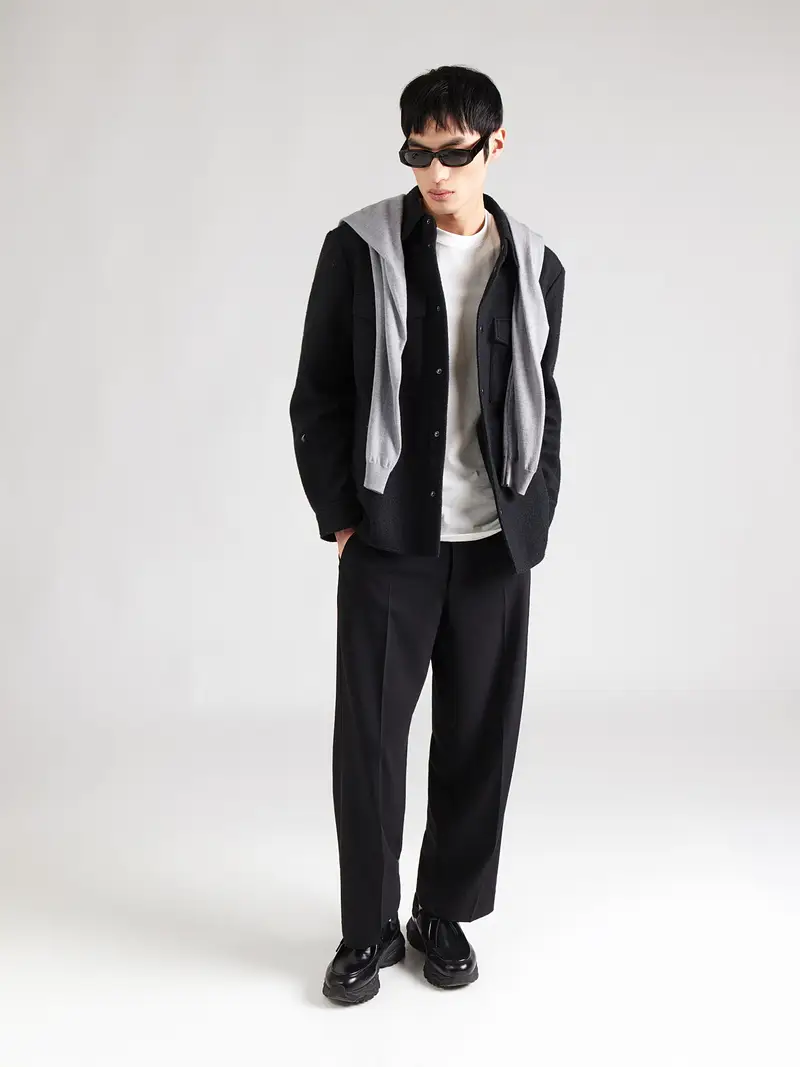 Maglietta nero / offwhite miniatura 2